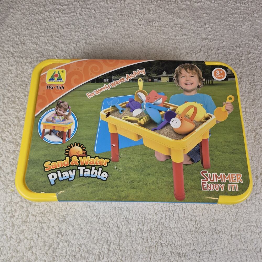 Outdoor Water Sand Play Table for Kids Summer Sensory Toy, Ages 3-12